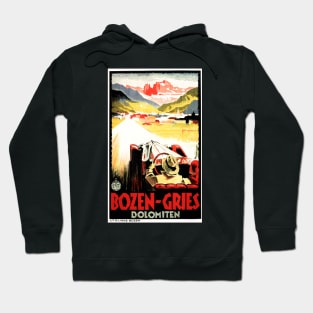 BOZEN GRIES Dolomiten Italian Racing Retro Travel Hoodie